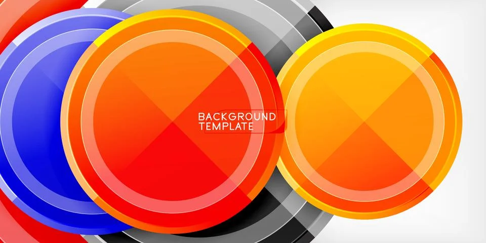 Minimal geometric abstract background. Circle triangle design Illustrazione stock