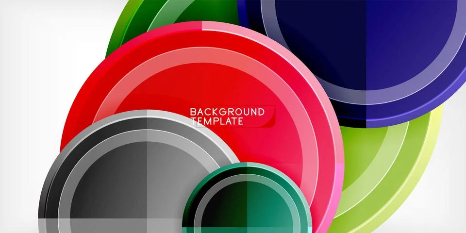 Minimal geometric abstract background. Circle triangle design Stock Illustration