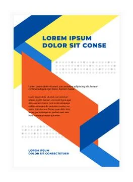 Minimal geometric abstract background with copy space Stock Illustration