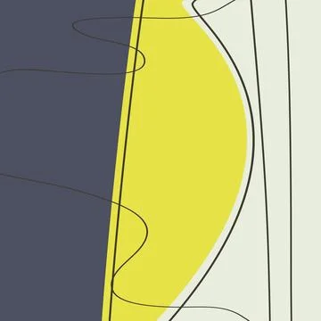 Minimal geometric abstract background. Creative doodle pattern in trendy pa.. 스톡 일러스트