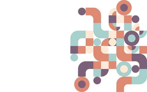 Minimal geometric abstract background design for web, banner, card, brochure. Stock Illustration