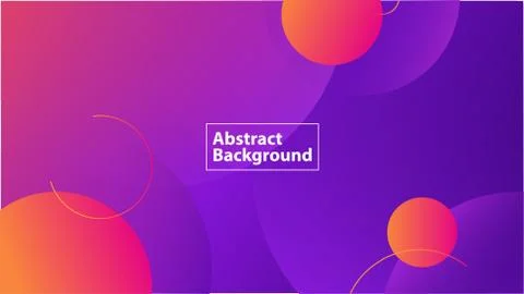 Minimal geometric abstract background. Dynamic shapes composition. Stock-Illustration