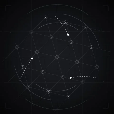 Minimal geometric abstract background illustration design overlay Stock Footage 344778013