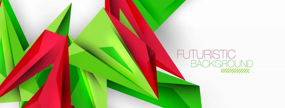 Minimal geometric abstract background. Low poly dynamic triangle design. Trendy Stock Illustration