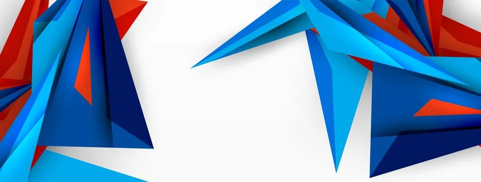 Minimal geometric abstract background. Low poly dynamic triangle design. Trendy Stock Illustration