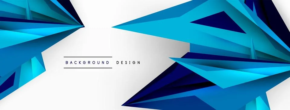 Minimal geometric abstract background. Low poly dynamic triangle design. Trendy 스톡 일러스트
