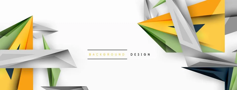 Minimal geometric abstract background. Low poly dynamic triangle design. Trendy イラスト素材
