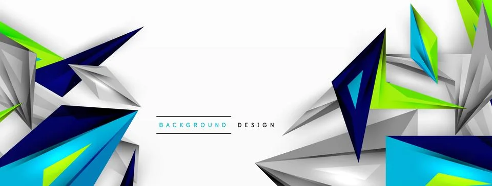 Minimal geometric abstract background. Low poly dynamic triangle design. Trendy イラスト素材