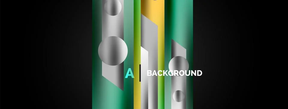 Minimal geometric abstract background template Stock Illustration