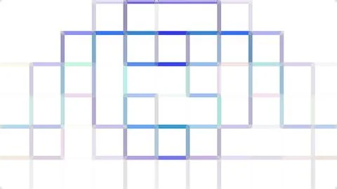 Minimal Geometric Abstract Background with Transparent Square Grid Stock Illustration