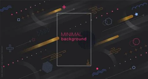 Minimal geometric background B Illustrazione stock