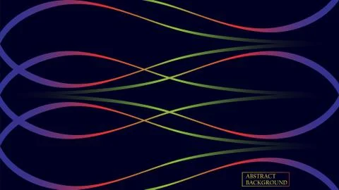 Minimal geometric background. Dynamic shapes composition. Beautiful line art  Stock Illustration