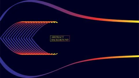 Minimal geometric background. Dynamic shapes composition. Beautiful line art  Stock Illustration