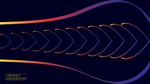 Minimal geometric background. Dynamic shapes composition. Beautiful line art  Stock Illustration