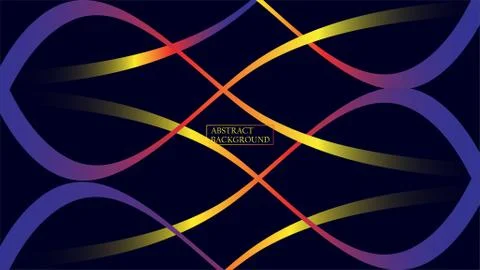 Minimal geometric background. Dynamic shapes composition. Beautiful line art  Stock Illustration