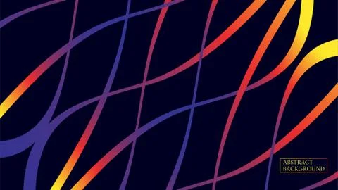 Minimal geometric background. Dynamic shapes composition. Beautiful line art  Stock Illustration