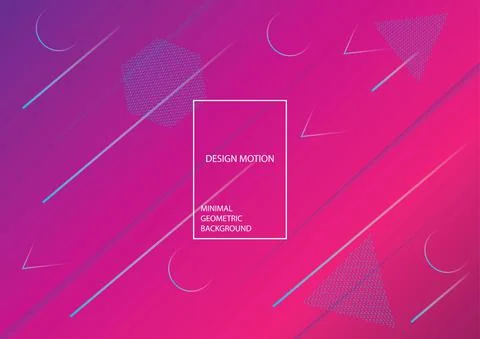 Minimal geometric background. Dynamic shapes composition. Eps10 vector. Stock Illustration