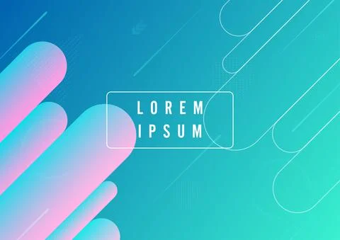 Minimal geometric background. Dynamic shapes composition. Eps10 vector. Stock Illustration