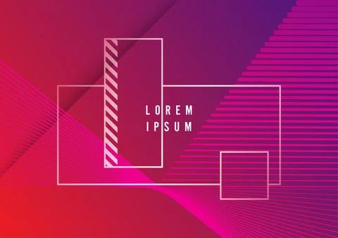 Minimal geometric background. Dynamic shapes composition. Eps10 vector. Stock Illustration