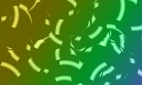 Minimal geometric background. Dynamic shapes composition. gradient green. Stock Illustration