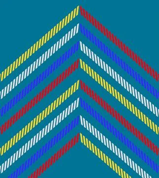 Minimal geometric background. Dynamic shapes composition with lines. Abstra.. Stock Photos