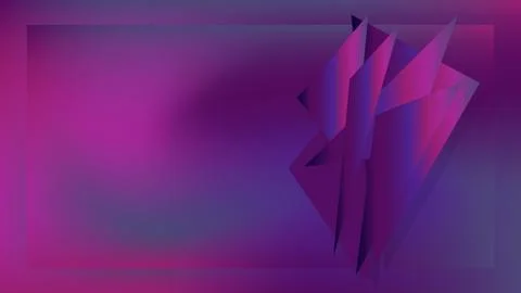 Minimal geometric background. Gradient shapes composition. Stock Illustration