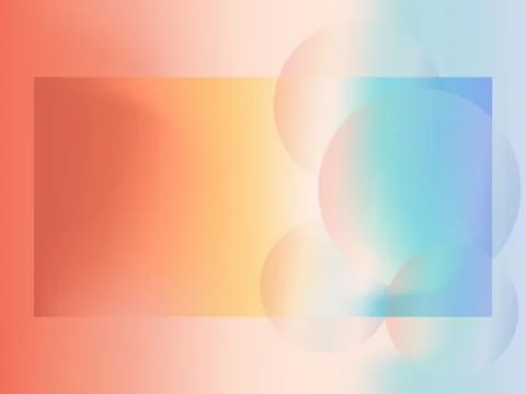 Minimal geometric background. Gradient shapes composition. Stock Illustration