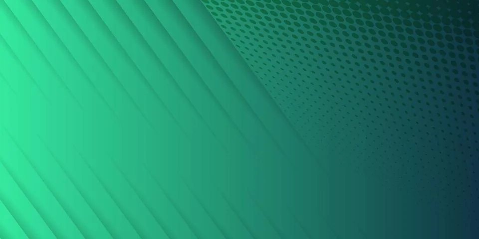 Minimal geometric background. green elements with dotted gradient. Dynamic .. Stock Illustration