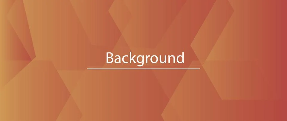 Minimal geometric background from hexagons. Orange liquid gradient elements Stock Illustration