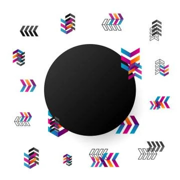 Minimal geometric background 스톡 일러스트