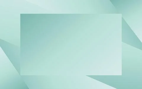 Minimal geometric background. Mint green elements with gradient. Stock Illustration
