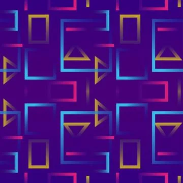 Minimal geometric background seamless pattern Stockillustratie