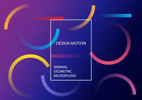 Minimal geometric background. Simple shapes with trendy gradients. Eps10 vect 스톡 일러스트