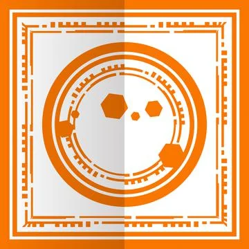 Minimal geometric background. Square and circle for your design. Jpeg illustr Illustrazione stock