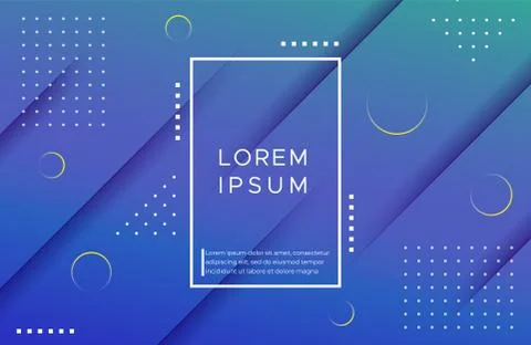 Minimal geometric background with vibrant gradient color Stock Illustration