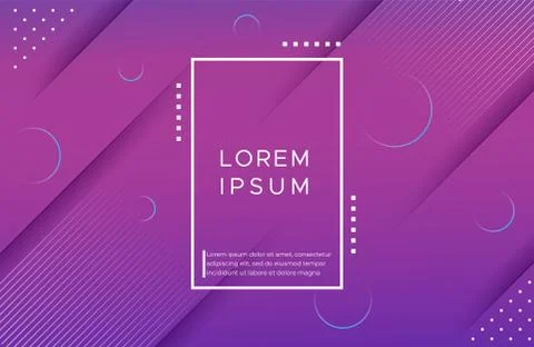 Minimal geometric background with vibrant gradient color Stock Illustration