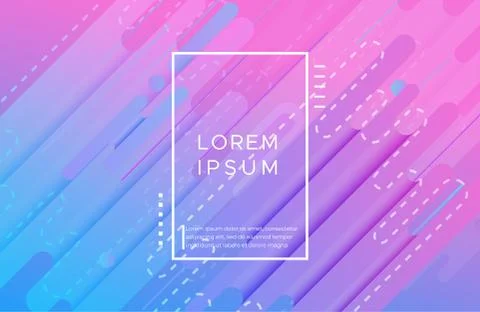 Minimal geometric background with vibrant gradient color Stock Illustration