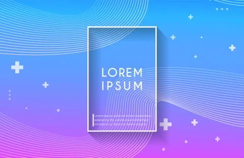 Minimal geometric background with wavy lines pattern Stock Illustration