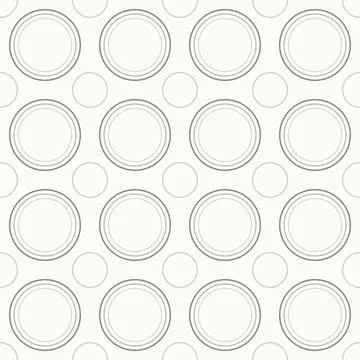 Minimal Geometric Circle Seamless Pattern in Neutral Greige Colors Modern 库存插图