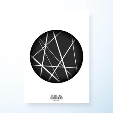Minimal geometric cover template Stock Illustration