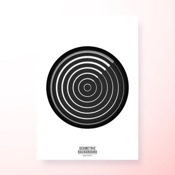 Minimal geometric cover template Stock Illustration