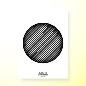 Minimal geometric cover template Stock Illustration