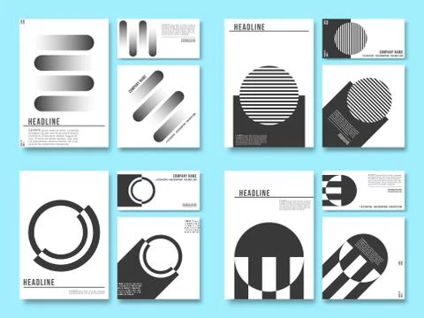 Minimal geometric design background for printing products Stock Illustration