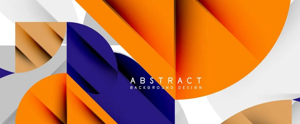 Minimal geometric elements on white. Petals, round triangles, star 스톡 일러스트