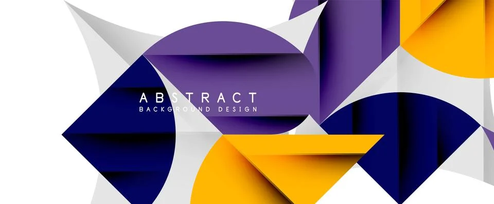 Minimal geometric elements on white. Petals, round triangles, star 스톡 일러스트