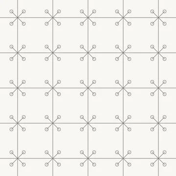 Minimal geometric floral star pattern, seamless pattern in line design. star Stockillustratie