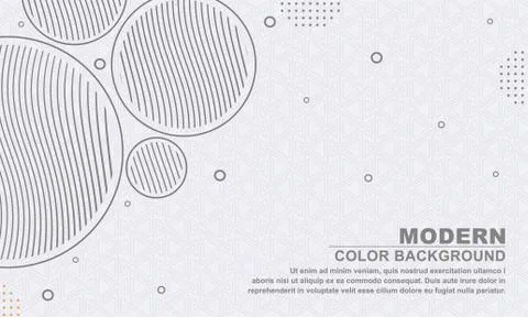 Minimal geometric gray background in a circle style Stock Illustration