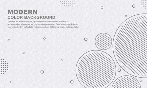 Minimal geometric gray background in a circle style Stock Illustration