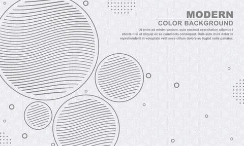 Minimal geometric gray background in a circle style Stock Illustration