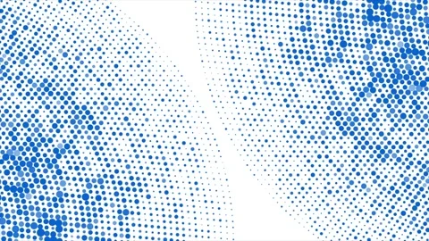 Minimal geometric halftone circular dotted lines pattern, abstract background Video stock 337411566